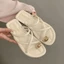 Dép sandal La Mã kiểu Pháp niche dành cho nữ, thời trang retro mùa hè, có thể đi ra ngoài với