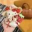 Strawberry Shortcake túi kitty mặt dây chuyền mùa xuân mũ rơm búp bê mặt dây chuyền cô gái trái
