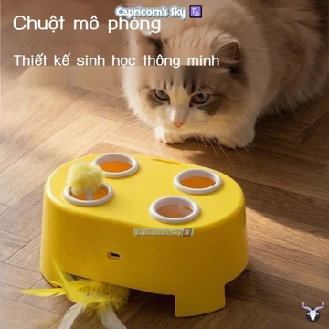 Đồ chơi cho mèo Đồ chơi đập chuột 3 trong 1, gậy cho mèo, đồ chơi tự sướng cho mèo, giảm bớt sự nhà