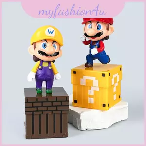 Mô hình nhựa Pvc Mario thu nhỏ có đế để trang trí nội thất chơi game và
