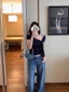 Hot Girl Hải Quân Áo Thun Một Vai Nữ Mùa Hè Thiết Kế Thời Trang Mới Tính Khí Tay Ngắn Đi Lại Đa