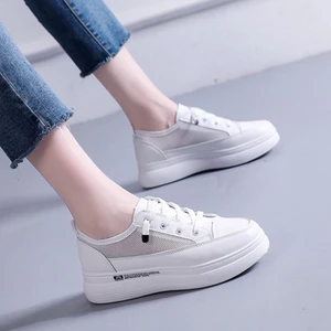 Giày Trắng Rỗng Cho Nữ Xuân Hè Đa Năng Thoáng Khí Đế Dày Giày Đế Mềm Giày Lưới