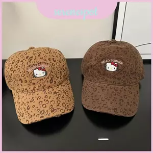 Mũ bóng chày Cotton thêu mèo có dây đeo có thể điều chỉnh để chống nắng Allseason