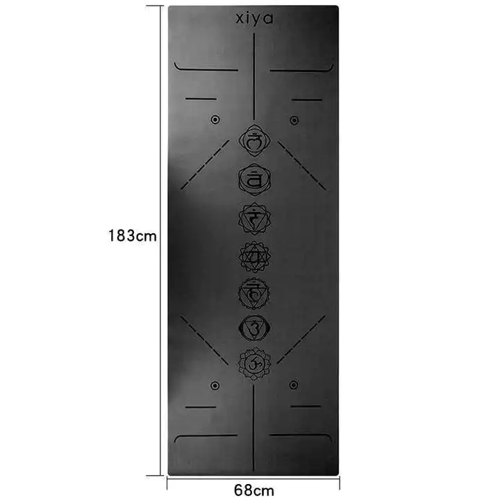 Thảm tập yoga cao su tự nhiên 5mm Thảm PU chống trượt Thảm bạo lực địa phương Mở rộng 68cm Thảm tập yoga Thảm thể thao tại nhà – 5