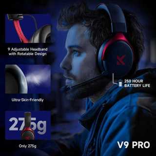 Tai nghe chơi game MCHOSE V9 Pro, tai nghe ba chế độ có mic