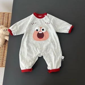 Bộ đồ liền thân cho trẻ sơ sinh, quần yếm hoạt hình dễ thương, quần áo dài tay ngoài trời cho