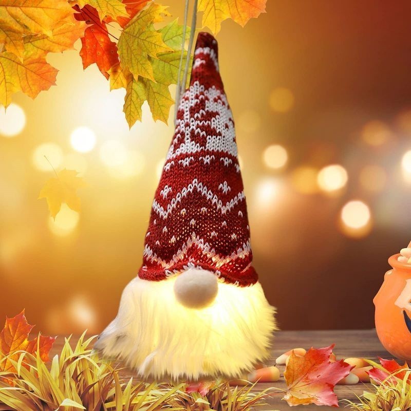 [Sẵn Sàng] 2 Chiếc LED Giáng Sinh Gnome Sang Trọng Ông Già Noel Trang Trí Búp Bê Vô Diện Gonk Lùn Đồ Chơi Trang Trí Nhà Để Bàn Trang Trí Quà Tặng Giáng Sinh