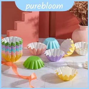 Cốc giấy thực phẩm nướng bánh cấp có lớp phủ Pe cho lò nướng bánh và bánh ngọt trang trí