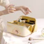 Dụng cụ sắp xếp trang điểm hình khối có tay cầm di động để du lịch và sử dụng Vanity