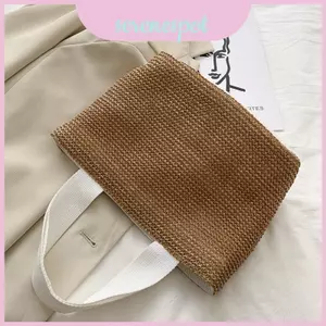 Túi dệt vai mùa hè có lớp lót Polyester đi chơi thông thường cho