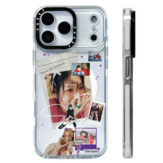 TAEYEON Photo Collage Sticker Vỏ sạc từ tính không dây Tương thích cho IPhone 12 13 14 15 16 17ProMax Cover 16E 17AIR Silicon Mềm trong suốt Vỏ chống sốc