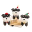 Puppy Sang Trọng Móc Khóa Dễ Thương Với Cọc Ngắn Vải Và Thiết Kế Hoạt Hình Túi Trang Trí Cho