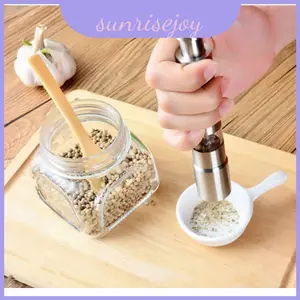 Máy xay muối và tiêu bằng thép không gỉ bằng tay cho gia vị tươi và nhà bếp ăn