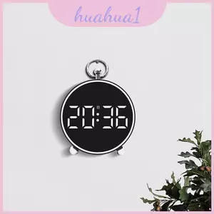 Đồng hồ báo thức Led tối giản với đèn báo công suất và nhiệt độ bên ngoài cho phòng khách