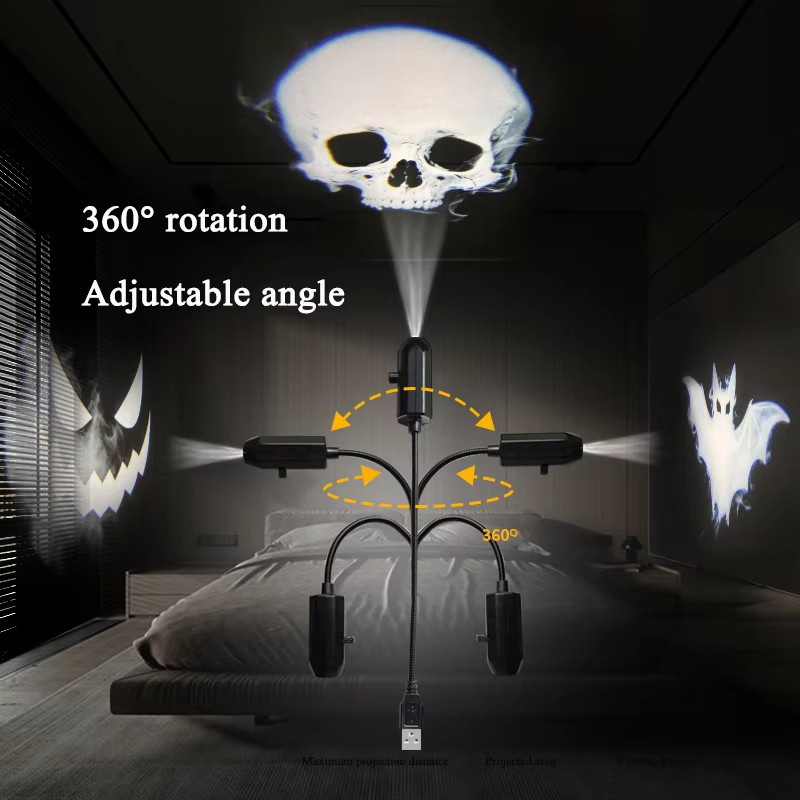2 Chiếc Họa Tiết Giáng Sinh Máy Chiếu Đèn Switchable Hoa Văn Thiết Kế Đèn Ngủ Led Thích Hợp Cho Phòng Treo Tường Trần Trang Trí Quà Tặng Giáng Sinh