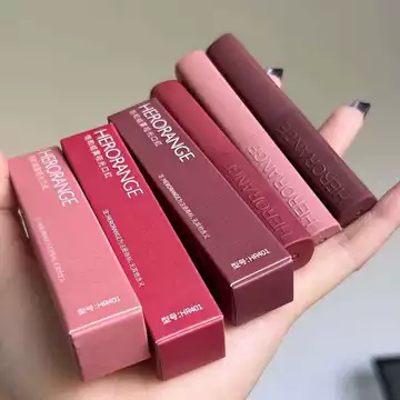 HERORANGE ~ Sương Nhung bão Hòa Ống Mỏng Son Môi Matte Nhung Tăng Cường Da Chính Hãng Son Môi Đỏ Nhung Matte