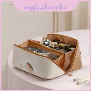 Dụng cụ sắp xếp trang điểm hình khối có tay cầm di động để du lịch và sử dụng Vanity