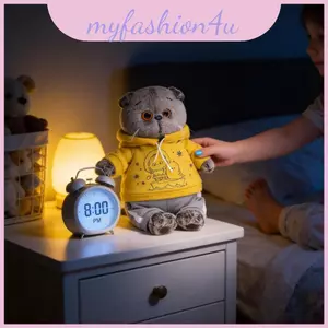 Búp bê mèo nhồi bông mềm Budibasa kèm quần áo để trang trí