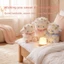 Búp bê trẻ em sang trọng Lamb với hoa và khăn ren trang trí cho bé gái và bé trai Quà tặng mềm Gối ngủ