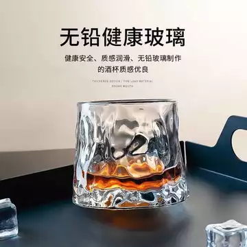 Nam Xoay Tumbler Whisky Thủy Tinh Top Thủy Tinh Nước Thủy Tinh Dày Thủy Tinh Phương Tây Rượu Thủy Tinh Lắc Thủy Tinh