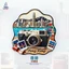 Nhãn dán từ tính màu nhìn thành phố Camera Hồng Kông