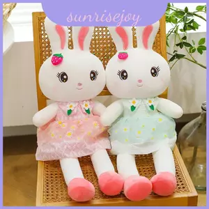 Gối nhồi bông hoạt hình dễ thương hình thỏ có đầy sang trọng để thoải mái khi đi ngủ