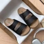 xuân thu giày Birkenstock đế dày đa năng và thoải mái dành cho nữ Dép nửa mũi cho cặp đôi mặc