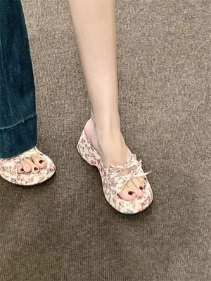 Dép đế hoa cho nữ, mặc mùa hè không mỏi chân, gót nhọn, to đẹp, sandal đẹp, sandal đế dày cho