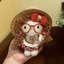 gói mặt dây chuyền Kitty búp bê tóc xoăn gấu búp bê Hello Kitty mặt dây chuyền búp bê móc khóa q