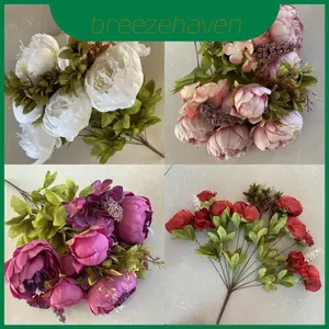 Mimaya 13head Hoa Mẫu Đơn Giả Sắp Xếp Cho Cô Dâu Trang Trí Và Đạo Cụ Chụp Ảnh