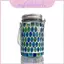 Đèn lồng năng lượng mặt trời Mason Jar với khảm thủy tinh nghệ thuật để chiếu sáng lối đi sân sau