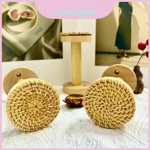 Kẹp rèm gỗ có giá đỡ bên chống gió cho phòng tắm riêng tư và trang trí
