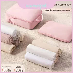 Lưu trữ Túi thanh lịch Cubic có nén cho tủ quần áo tổ chức du lịch và phòng ngủ