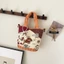 túi đeo chéo vải canvas in hình hoạt hình cầm tay phong cách Nhật Bản mềm mại cô gái cô gái trái