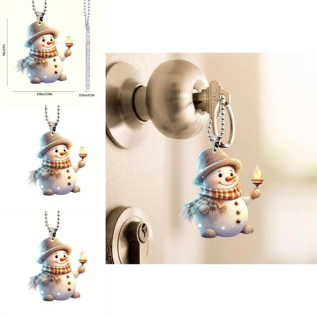 Món Quà Hoàn Hảo! Mặt Dây Chuyền Người Tuyết Cầm Tay Cho Lễ Hội  Du Lịch & Làm Quà Tặng Độc Đáo