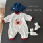 Bộ đồ liền thân cho trẻ sơ sinh, quần yếm hoạt hình dễ thương, quần áo dài tay ngoài trời cho