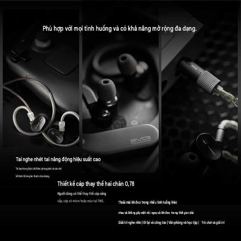 MOONDROP: Tai nghe nhét tai Chu 3 với thiết kế dây cáp có thể tháo rời, tai nghe Hi-Fi hiệu suất cao | BigBuy360 - bigbuy360.vn