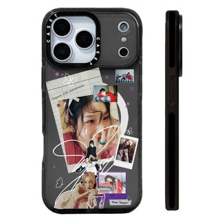 TAEYEON Photo Collage Sticker Vỏ sạc từ tính không dây Tương thích cho IPhone 12 13 14 15 16 17ProMax Cover 16E 17AIR Silicon Mềm trong suốt Vỏ chống sốc