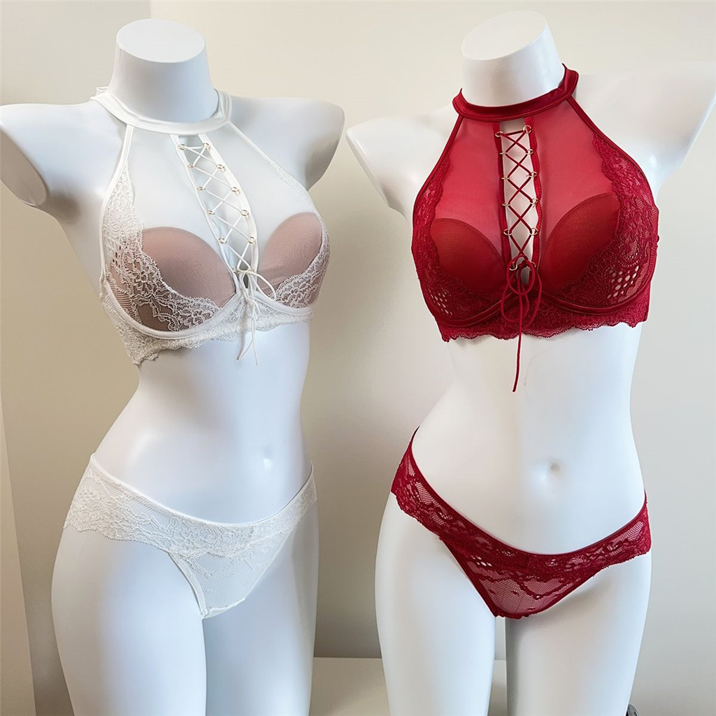 Dây Đỏ Quần Lót Nữ Thu Đông Benming Năm Phù Hợp Với Đám Cưới Cô Dâu Lớn Ngực Nhỏ Gợi Cảm Ren Bộ Áo Ngực