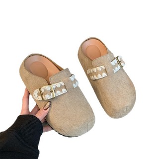 Giày Birkenstock Đế Dày Baotou Nửa Dép 2025 Phong Cách Mới Xuân Hè Một Cánh Xấu Xí Dễ Thương Birkenstock Dép Nữ