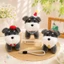 Puppy Sang Trọng Móc Khóa Dễ Thương Với Cọc Ngắn Vải Và Thiết Kế Hoạt Hình Túi Trang Trí Cho