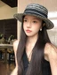 Pháp Retro Flat-top Mũ Rơm Dành Cho Nữ Xuân Hè Chống Nắng Mũ Đi Biển Kỳ Nghỉ Mũ Chống Nắng Mũ Rơm