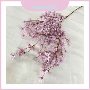 Bó hoa nhân tạo phong lan mùa thu để trang trí nội thất và đạo cụ chụp ảnh