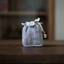 Phong Cách Trung Quốc Hai Lớp Vải Lanh Cotton Master Túi Bảo Quản Đơn Cốc Đất Sét Tím Wenwan Trang Sức Bộ Trà Di Động Túi Dây Rút Có Thể Được