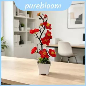 Phong cách Hoa mận tối giản nhân tạo cho trang trí tạo kiểu cảnh đám cưới ngoài trời và