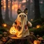 Trang trí Halloween ma và hình bí ngô sang trọng với bông Pp cho chủ đề phòng trẻ em Halloween