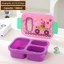 Hộp đựng Bento hoạt hình đáng yêu có nhiều ngăn cho văn phòng hoặc bữa ăn ngoài trời