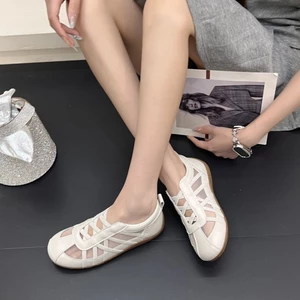 Giày thể thao lưới huấn luyện đạo đức, giày trắng, thoáng khí mùa hè, đa năng, giản dị, giày học si