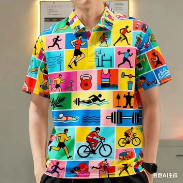 Áo Polo Nam Cho Nam Quần Áo Thể Thao Phong Cách Áo Sơ Mi Polo Quần Áo Áo Áo Sơ Mi Polo Dân Tộc Oversize Họa Tiết Retro Ngoài Trời Dạo Phố 73b