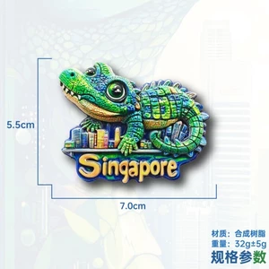 Nhãn dán từ tính cá sấu dễ thương Singapore Nhãn dán từ tính